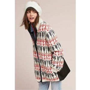 NEW Anthropologie Intarsia Sweater Jacket